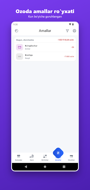 Hisobchim — Xarajat hisobi Screenshot 0