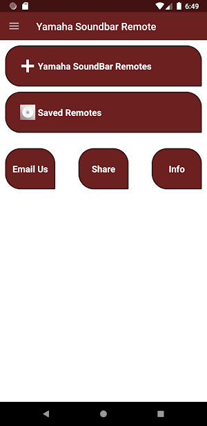 Yamaha Soundbar Remote Screenshot 0