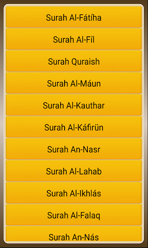 Salah Surahs In Quran Screenshot 2