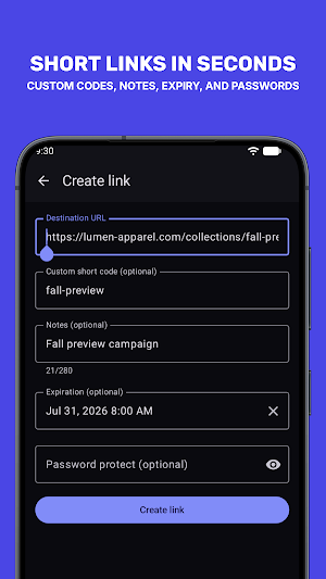 So Tiny - URL & Link Shortener Screenshot 1