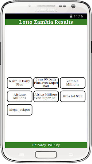 Lotto Zambia Results Screenshot 0