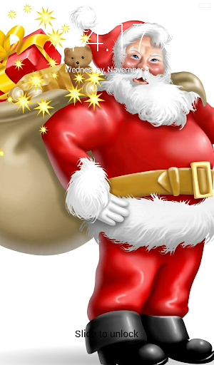 Santa Claus Lock Screen Screenshot 2