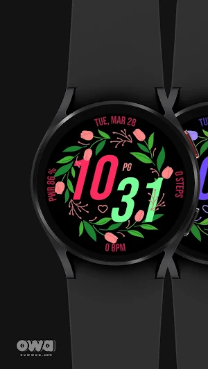 Flowers Watch Face 022 Screenshot 0