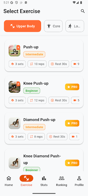Myokine - Home Workout Screenshot 3