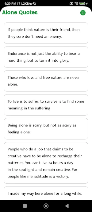 Alone Quotes and Sayings Screenshot 0