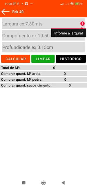 calcular concreto Screenshot 2