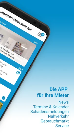 HOMEINFO MieterApp Screenshot 1
