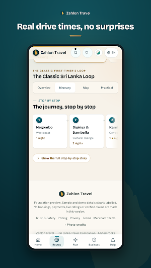 Zahlon: Sri Lanka Trip Planner Screenshot 2