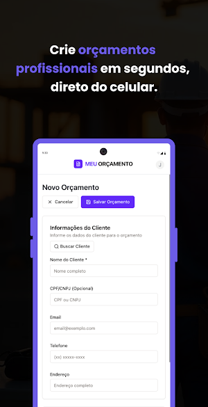 Meu Orçamento Screenshot 1