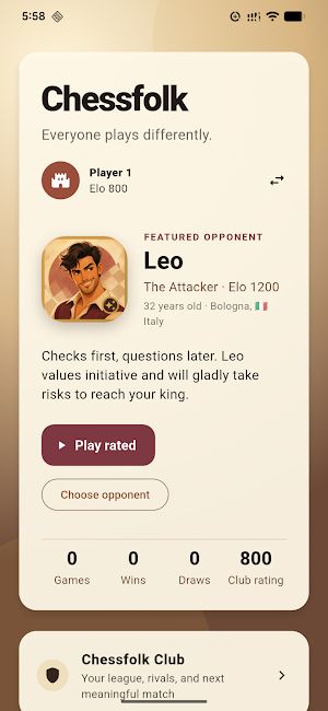 Chessfolk: Offline Chess AI Screenshot 1