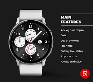 Modern Black Watch Face Screenshot 1