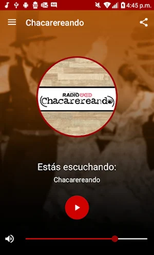 Chacarereando Radio Web Screenshot 1