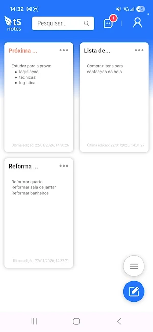 tS notes online Screenshot 1
