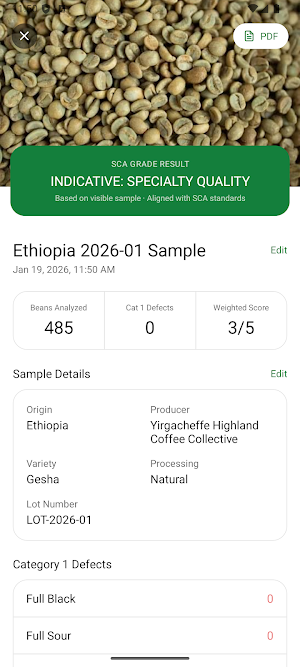 BeanGrader Screenshot 3