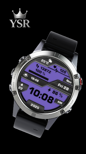 YSR Digital Watch Face Screenshot 2