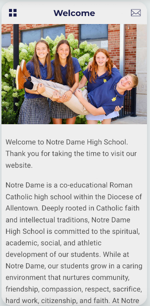 Notre Dame High School, Easton Screenshot 3