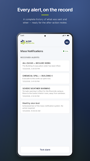 XOP Mass Notification Screenshot 0