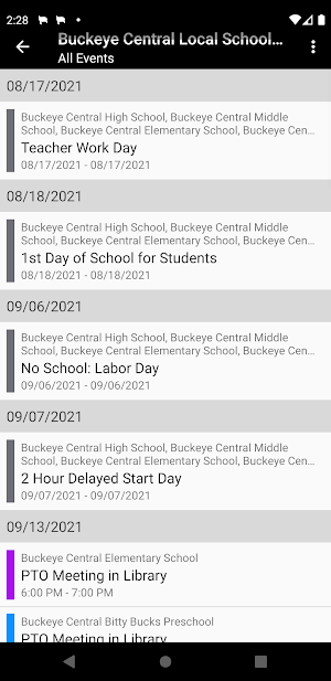 Buckeye Central Local School District Screenshot 2