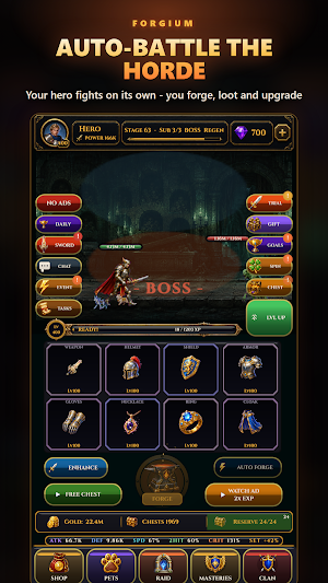 FORGIUM: Idle Blacksmith RPG Screenshot 0