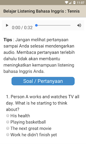 Belajar Listening Bahasa Inggris Screenshot 3
