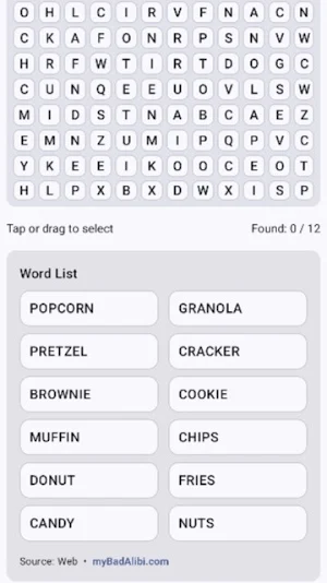 Word Search Screenshot 1