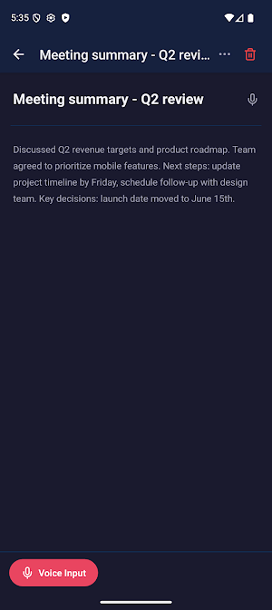 Voice Writer - Secure Notes Screenshot 3