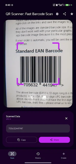 QR Scanner: Fast Barcode Scan Screenshot 2
