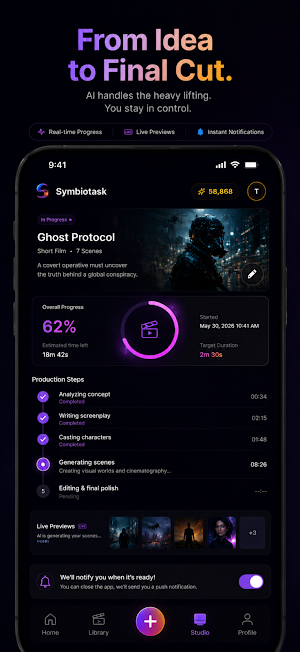 Synemify: AI Filmmaker Screenshot 1