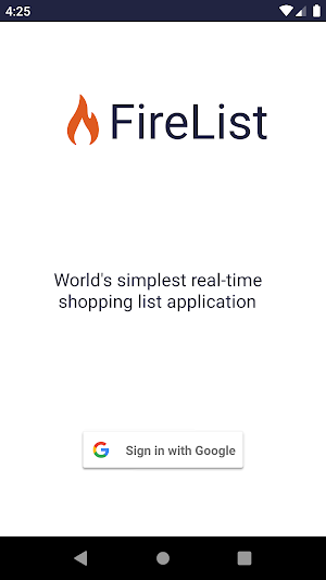 FireList - World's simplest sh Screenshot 0