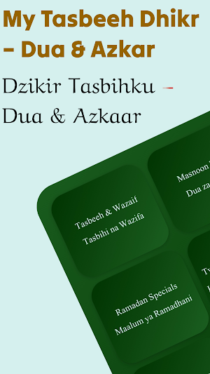 My Tasbeeh Dhikr – Dua & Azkar Screenshot 0