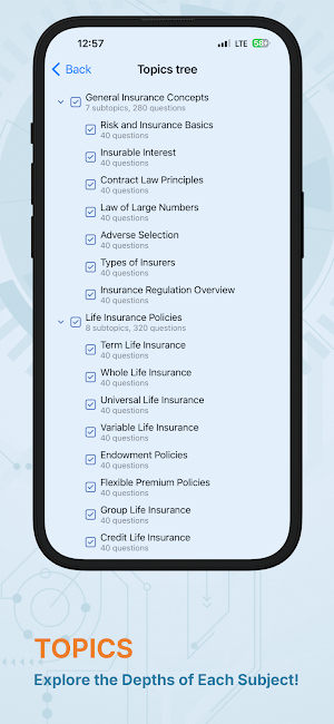 Life Insurance License Prep Screenshot 1
