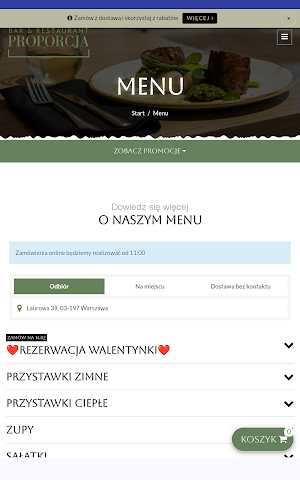 Proporcja Bar & Restaurant Screenshot 2