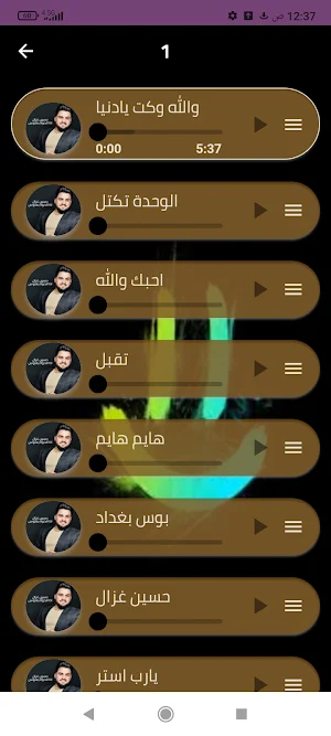 أغاني حسين غزال بدون نت Screenshot 1