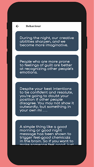 Amazing Psychology Facts Screenshot 1