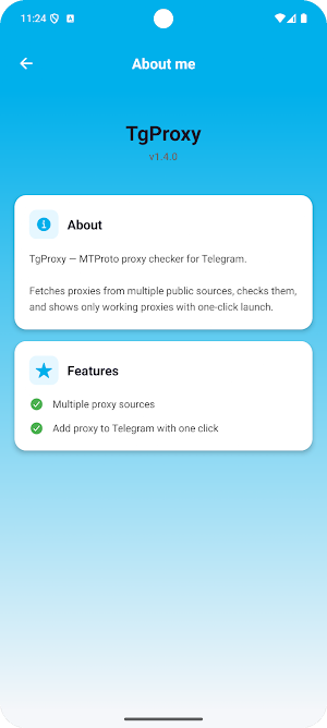TgProxy: Proxies for Telegram Screenshot 3
