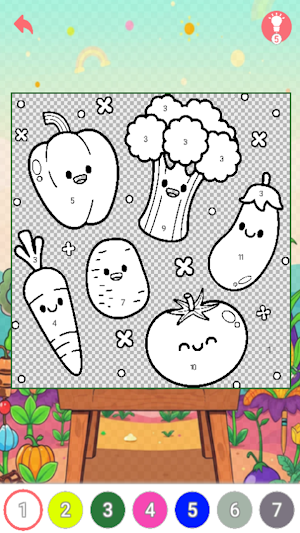 Painting Vegetables Page Screenshot 1