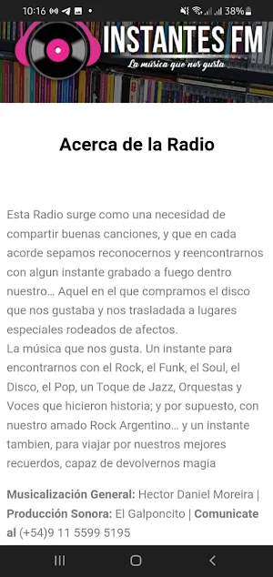 Instantes FM Screenshot 2