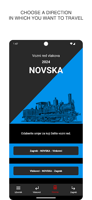 Novska train timetable Screenshot 0