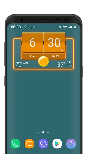 3D Flip Clock Theme Pack 05 Screenshot 0