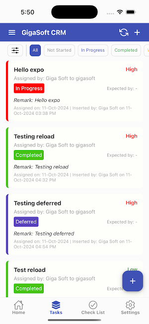 GigaSoft CRM Screenshot 2