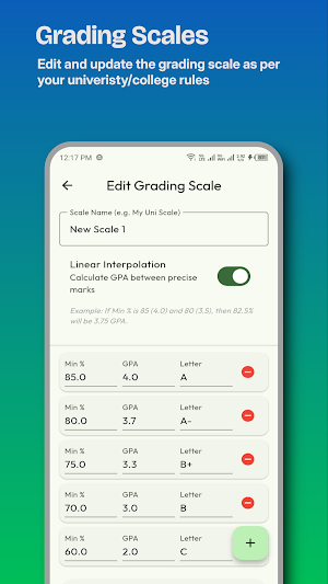 Smart CGPA Calculator Screenshot 2