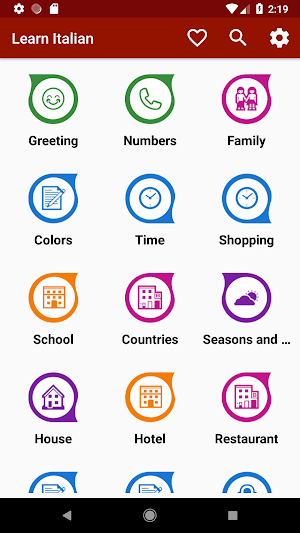 Learn Italian Free Offline For Travel Screenshot 0