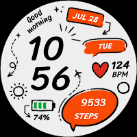 Doodle Digital Watch Face
