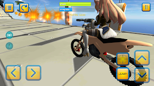 Motorbike Girls Jumping Mission Screenshot 1