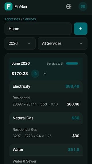 FinMan: Personal Finance Screenshot 2