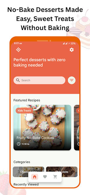 Easy No Bake Dessert Recipes Screenshot 0