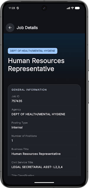 NYC Job Listings Screenshot 3