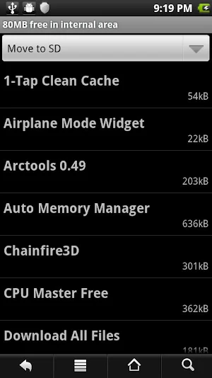 Force2SD lite [root] Screenshot 1
