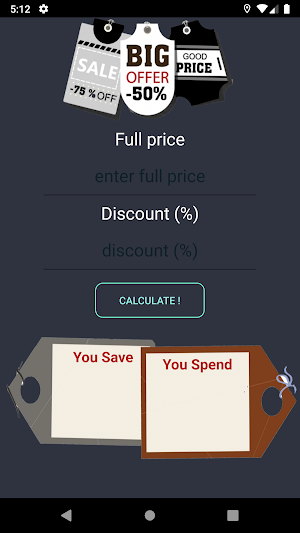 Sale Price Calculator: Know Exactly What You Pay Screenshot 0