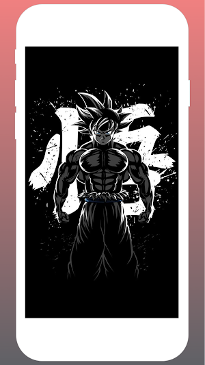 Black wallpaper moon and anim Screenshot 3